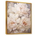 thumbnail image 2 of Designart "Blissful Beige Peony Fragrance VI" Peonies Floater Framed Canvas Prints, 2 of 5