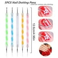 thumbnail image 3 of 8pcs Dotting Pens with Nail Painting Brushes, Nail Art Design Tools, 3 of 6