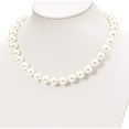 thumbnail image 2 of Sterling Silver Majestik Rh-Pl 12-13mm Wht Imitation Shell Pearl Necklace (20 X 12.25) Made In Canada qmjn12w-20, 2 of 5