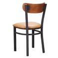 thumbnail image 5 of Linon Marie Metal Dining Chairs, Set of 2, Dark Cherry Finish with Beige Faux Leather Fabric, 5 of 8