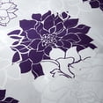thumbnail image 6 of Flymme Full Size Comforter Sets 7 Piece Bed in a Bag Purple Floral Printed on Gray Comforter Set with Sheets Botanical Complete Bedding Set for All Season, 6 of 8