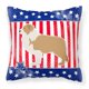 thumbnail image 1 of Caroline's Treasures BB3322PW1818 Almohada decorativa de Border Collie rojo patriótico de EE. UU., 18 x 18, multicolor Caroline's Treasures BB3322PW1818, 1 of 1