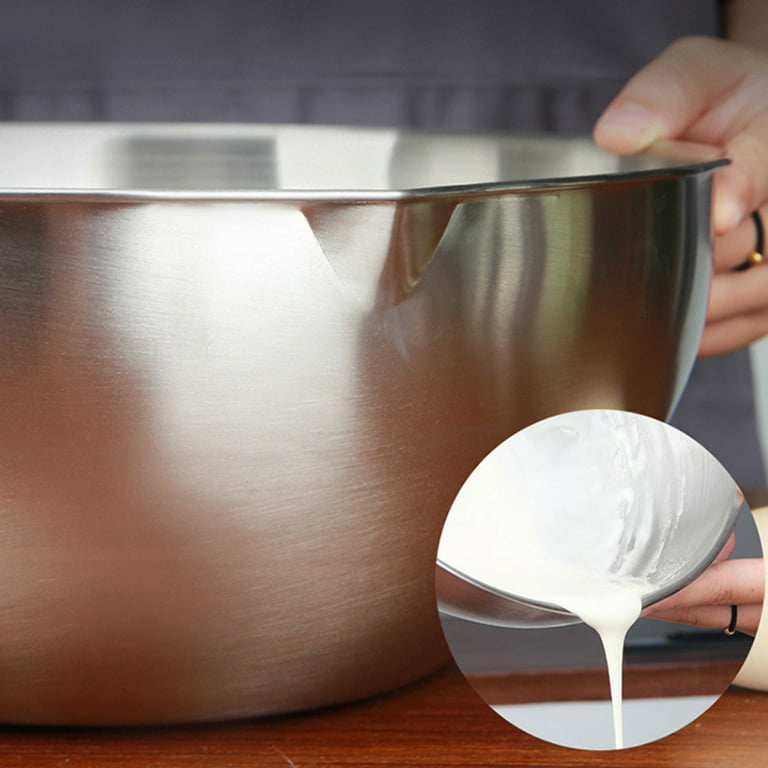 Mixing Bowl Stainless Steel Whisking Bowl for Knead Dough Salad