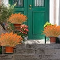 thumbnail image 4 of Faux Artificial Fake Flowers Eucalyptuss Plants 7 Fork Eucalyptuss Wilds Camellia Home Outdoor Decorative Flowers, 4 of 6
