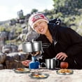 thumbnail image 2 of OULII Portable Stainless Steel Cookware Kit for Outdoor Camping with Lightweight Design and NonStick Functionality 1 Set, 2 of 8