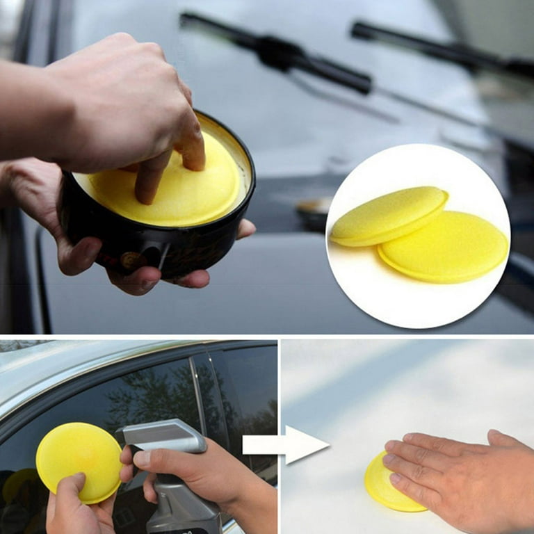 Stainless Steel Kitchen Sink Scratch Remover for Stainless Steel Stove Applicator Polishing for Car Cleaning Pad Household Car Wax Sponge Kit