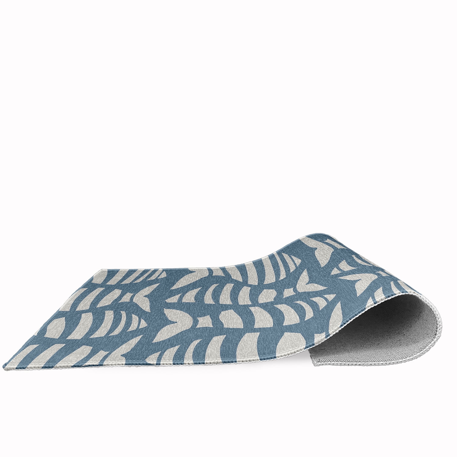 Simply Daisy 3' x 5' Swimming School Nautical Chenille Rug, Dusty Smoke