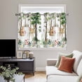 thumbnail image 4 of Spring Forest Animals Kitchen Curtains Window Panels, Floral Botanical Trees Insulated Window Treatment Curtain, Grommet Curtains for Bedroom/Living Room/Bathroom, 2 Piece 42"Wx54"L, 4 of 8