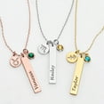 thumbnail image 3 of Personalized Planet Women's Personalized Name, Zodiac Sign and Birthstone Cluster Necklace, 3 of 5