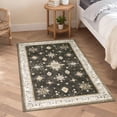 thumbnail image 4 of 2x3 Area Rug Washable Entryway Small Rug, Vintage Boho Oriental Front Door Mat, Non-Slip Rubber Backing Stain Resistant Floor Mat for Entrance, Bathroom, Kitchen, Hallway., 4 of 9