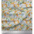 thumbnail image 1 of Soimoi Cotton Jersey Fabric Cactus,Leaves & Tropical Flower Floral Fabric Prints by Yard 58 Inch Wide, 1 of 1