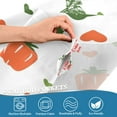 thumbnail image 5 of Yayeee Kitchen Curtains Tier Set of 2 Light Filtering 57"x36" Over Sink Window Panels, Green Cute Vegetables, 5 of 7