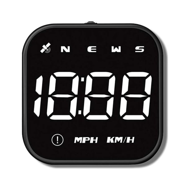 Sidaley Automóvil Head Up Display Desmontable Universal Digital Global Positioning Systems 0 Delay Overspeed Alarms Speedometer Trazadores de navegación Luz blanca