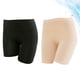 thumbnail image 2 of 2 pantalones cortos de seguridad de verano, ajustados, para vestir, faldas, leggings y pantalones cortos antidesgaste para mujeres y niñas (modal, parte superior lisa, L, negro y beige), 2 of 5