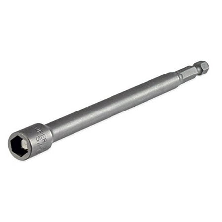 Extra-Long Super-Power Magnetic Nut Setter 5/16 x 6 - Quick-Change Shank - Extra-Strong Magnet - Taiwan