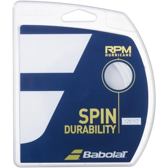 Cuerda de Tenis Babolat RPM Hurricane 16g Blanca (Set)