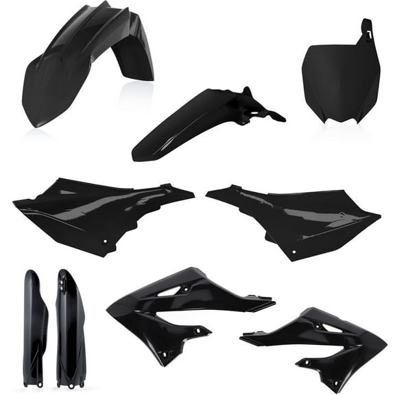 Acerbis 2936150001 Full Plastic Kit - Black