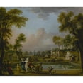thumbnail image 3 of Jean-Baptiste Lallemand 17x15 Black Modern Framed Museum Art Print Titled - The Charge of the Prince of Lambesc in the Tuileries Garden, July 12, 1789 (1789), 3 of 5