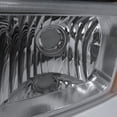 thumbnail image 5 of Spec-D Tuning Chrome Halo Projector Headlights Clear Bumper Lights Compatible with Chevy Silverado 1500 2500 3500 Left + Right Pair Headlamps Assembly, 5 of 7