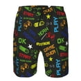 thumbnail image 3 of Logiee Pixel Game Print Mens Swim Trunks Quick Dry Board Shorts,Breathable Hawaii Beach Shorts Swimwear Bathing Suits-XX-Large, 3 of 6