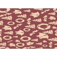 thumbnail image 1 of Ahgly Company Machine Washable Indoor Rectangle Transitional Crimson Red Area Rugs, 7' x 9', 1 of 7