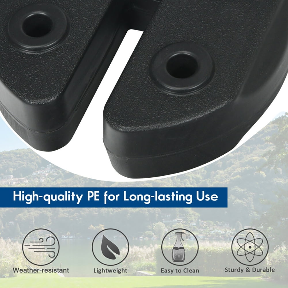 Aimee Lii 8 pieces Weight Plates Patio Canopy Tent Gazebo Shade Umbrella Water Filled, Patio Umbrella Stands & Bases Aimee Lii 8 pieces Weight Plates Patio Canopy Tent Gazebo Shade Umbrella Water Filled, Patio Umbrella Stands & Bases