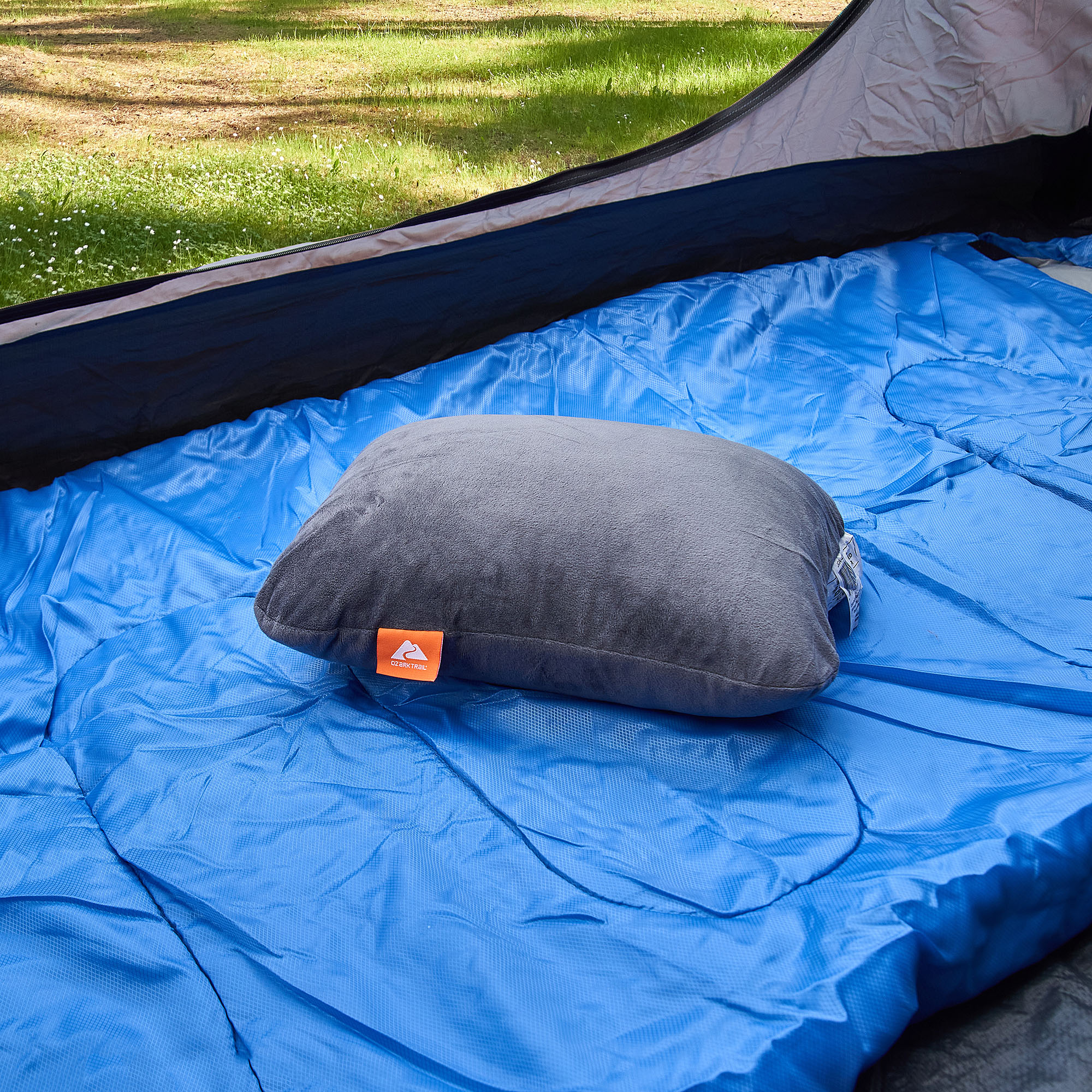 Ozark Trail Dark Grey Memory Foam Camping Pillow for Adults