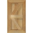 thumbnail image 3 of 10 3/4"W X 19"H Timbercraft Two 5 3/8" Boards Framed Board-N-Batten Shutters W/Z-Bar, Rough Sawn Western Red Cedar (Per Pair), 3 of 13