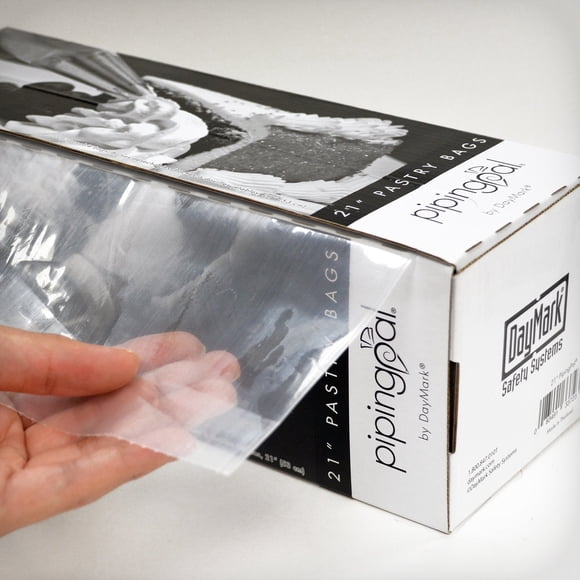 DayMark Sac à Pâtisserie Jetable Pipeline 21 Pouces avec Distributeur (100 Sacs)