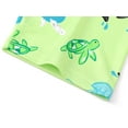 thumbnail image 6 of Beezizac Little Boys Pajamas - Cozy Snug-fit PJs Short Sleeves Sleepwear Set Green Whale Turtle Toddler Jammies Size 8, 6 of 7