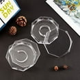 thumbnail image 4 of Octagon Jewelry Box 4x4x1.2 inch Plastic Acrylic Jewelry Display Case Transparent Bracelet Box Octagonal Clear Jewelry Organizer, 4 of 5
