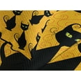 thumbnail image 4 of Ambesonne Halloween Quilted Bedspread Set 3 Pcs, Black Cat Vintage, Queen Size, Black Orange, 4 of 5