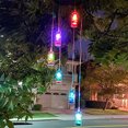 thumbnail image 2 of Lámparas de energía Solar para jardín campanilla de viento colorida luz Kuymtek colgante para el hogar romántica cambia de Color Lámpara decorativa colgante, 2 of 9