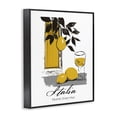 thumbnail image 2 of Stupell Industries Contemporary Travel Italia Lemons Black Framed Giclee Art, 11 x 14, by Annabelle Hall, 2 of 8