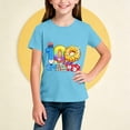 thumbnail image 5 of RXMEKW T-Shirt Imprimé pour Filles Manches Courtes Col Rond Haut Décontracté pour Enfants en Polyester avec Design Graphique Beigne pour la Saison Scolaire Printemps et Été, 5 of 5