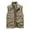 Khaki Tops for Men, variant on Men's Lightweight Stand Collar Multi-Pocket Zip-Up Utility Vest Photographer Fishing Travel Waistcoat Khaki XXXL