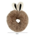 thumbnail image 6 of D-GROEE Hair Elastics Scrunchies Plush Bunny Ears Scrunchy Bobbles Soft Elegant Elastic Hair Bands Hair Ties, 6 of 8