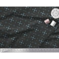 thumbnail image 3 of Soimoi Black polyester Crepe Fabric Lattice Geometric Print Fabric by the Yard 52 Inch Wide, 3 of 3
