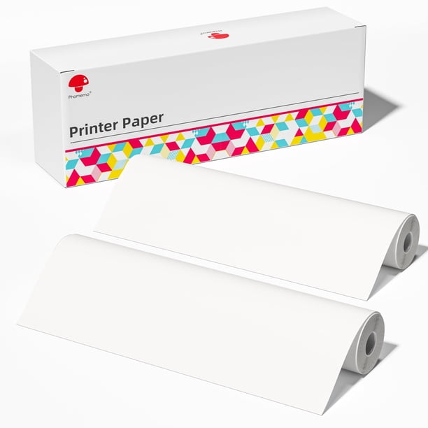 Rollos de Papel Térmico Phomemo 8.5 x 11'' Tamaño Carta US (2)