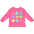 thumbnail image 3 of Inktastic Starfish in Rainbow Colors Boys or Girls Long Sleeve Toddler T-Shirt, 3 of 5