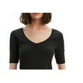 thumbnail image 3 of Levi's Womens Cecilia U-Neck Short Sleeve Top Black L, 3 of 3