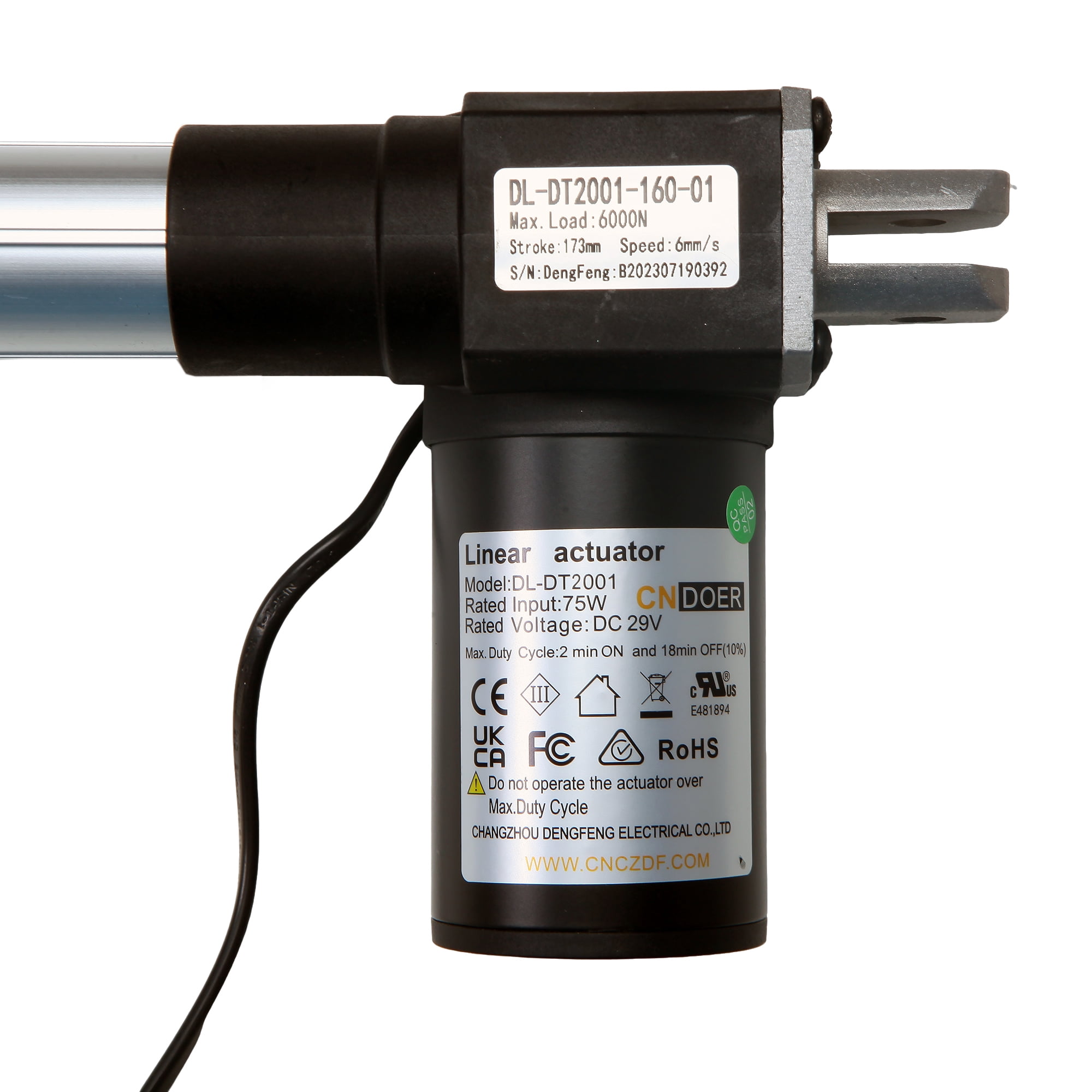 Power Recliner Lift Chairs Couch Motor Model DL-DT2001-160-01 Linear Actuator Replacement