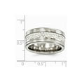 thumbnail image 7 of Edward Mirell Titanium&925 Sterling Silver Brushed&Polished 9mm Ring Size: 10; for Adults and Teens; for Women and Men, 7 of 7