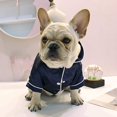thumbnail image 5 of Nvzi Pijamas para perros pequeños y gatos, de seda suave, con solapa, para dormir, para todas las estaciones (rosa, M), 5 of 5