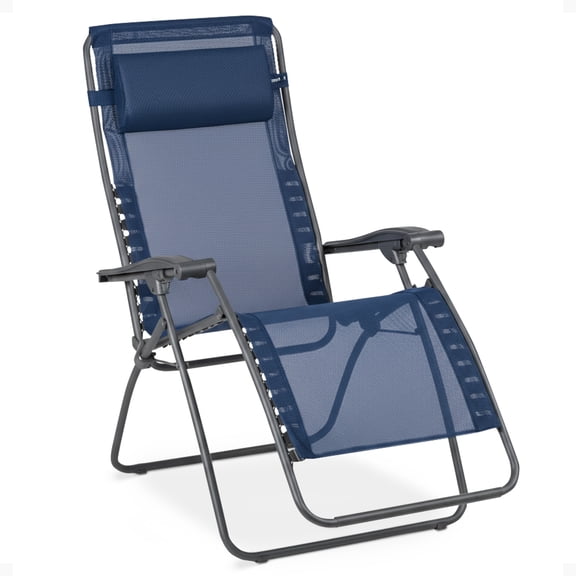 Open Box Lafuma R-Clip Batyline Iso Zero Gravity Lounge Recliner Chair, Ocean