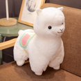 thumbnail image 3 of Juguete de Animación de Felpa de Animal de Alpaca, Muñeco de Peluche, Almohada para Oficina, Sofá, Silla, Coches - White_50cm Blanco_50cm Sunnimix Juguetes de peluche, 3 of 8