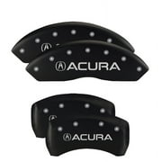 MGP 4 Caliper Covers Engraved Front & Rear MGP Matte Black finish silver ch