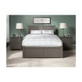thumbnail image 5 of HomeStock Seaside Serenity Platform Bed with Flat Panel Footboard and Bed Drawers, Includes 2 Underbed Drawers, Sturdy Construction, Mattress-Ready, Turbo Charger Included-Color:White,Size:Twin XL, 5 of 10