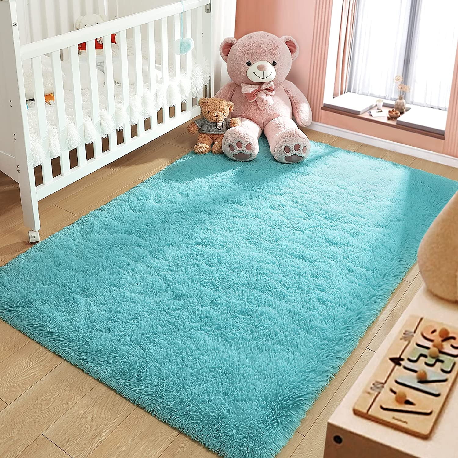 YJ.GWL Soft Fluffy Area Rugs for Bedroom Shaggy Living Room Rug Carpets