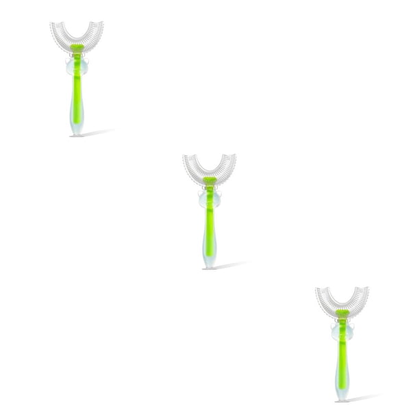 Matsuzay Cepillo de de silicona en forma de U para niños, mango de 360 grados para niños pequeños, suministros de limpieza de mano para Type4 NO4 Matsuzay CBP092623
